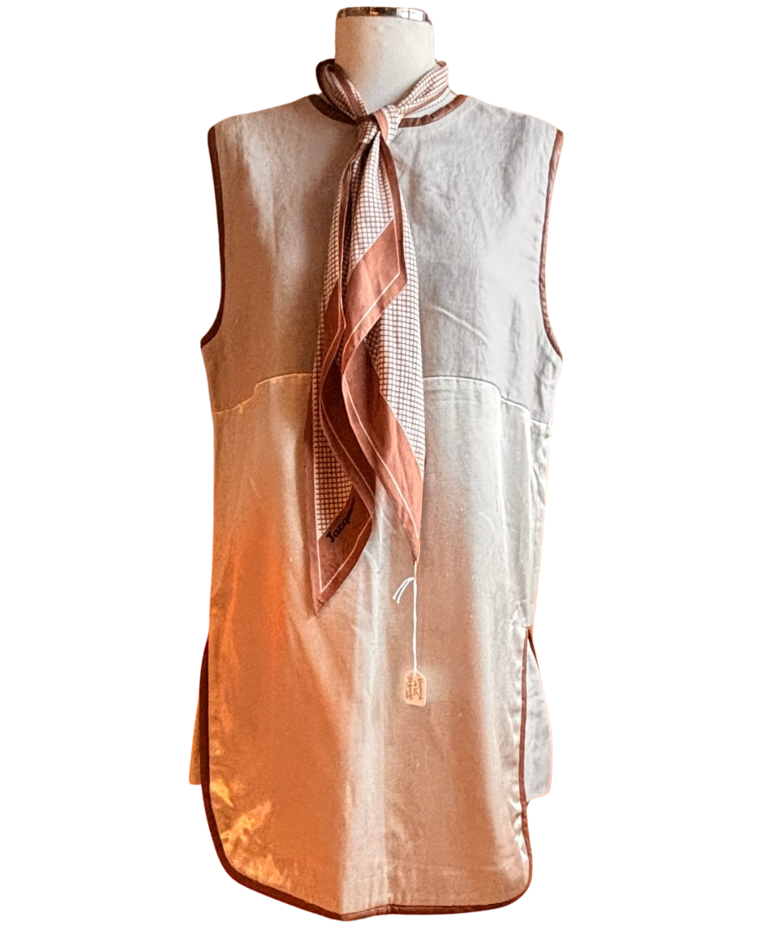 By Malene Birger Linen Dress with Leather Trim – Size 36