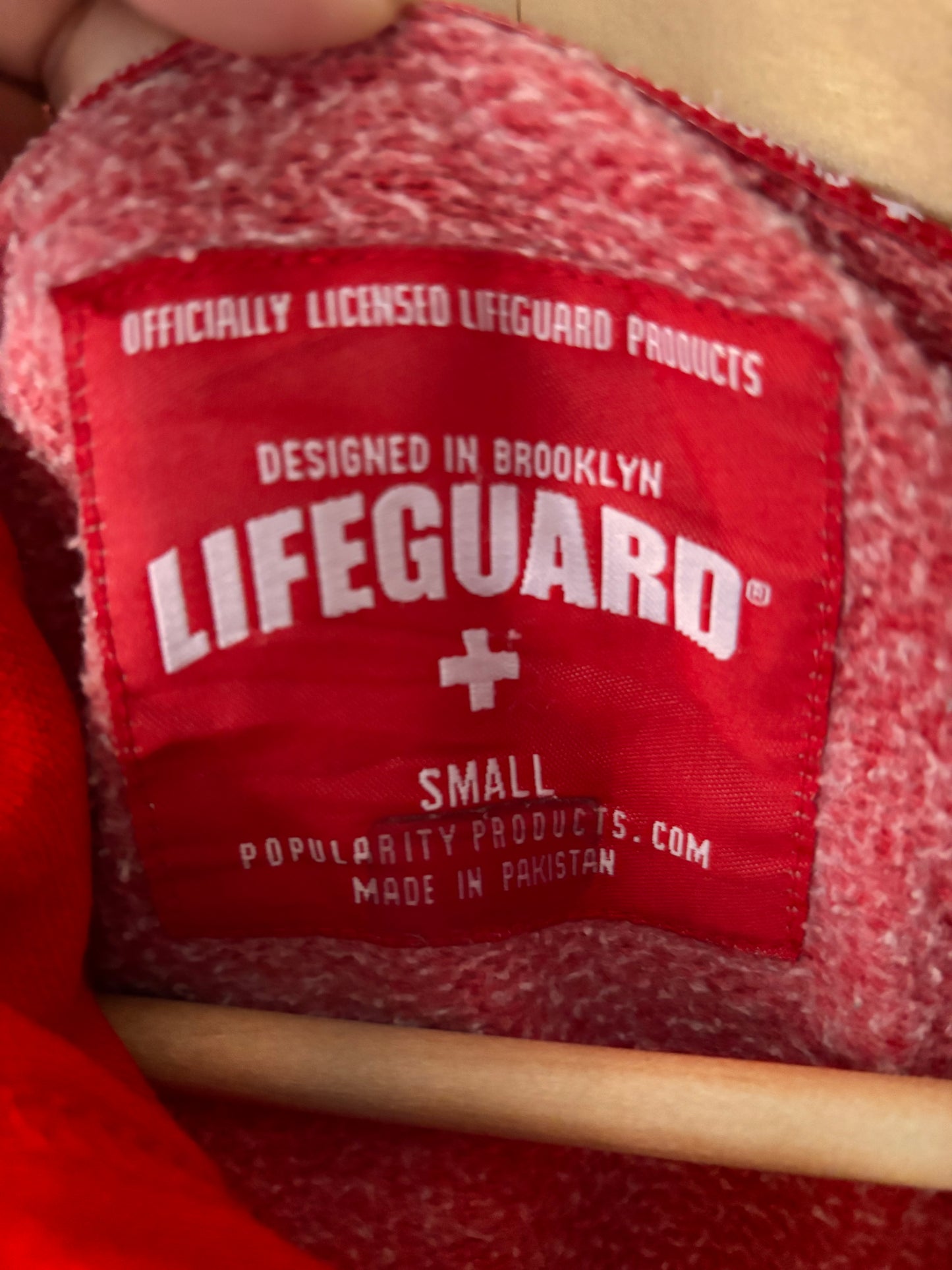 Red 'Lifeguard' Outer Banks Hoodie