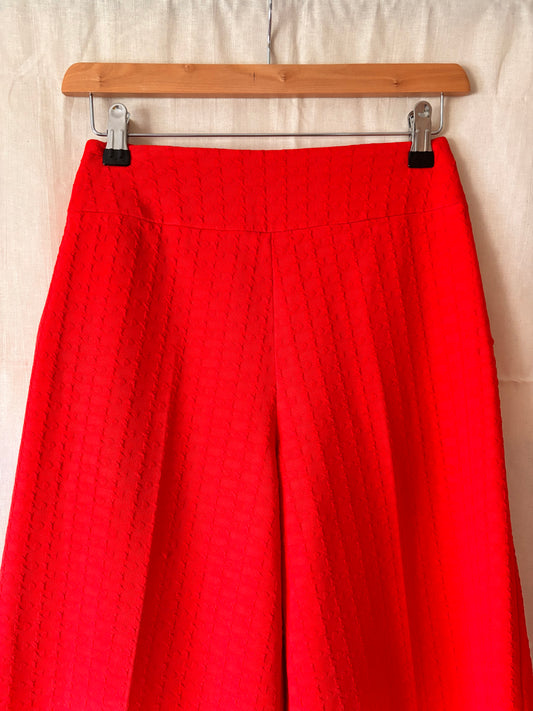 Vintage 60s/70s Red High-Waisted Flares
