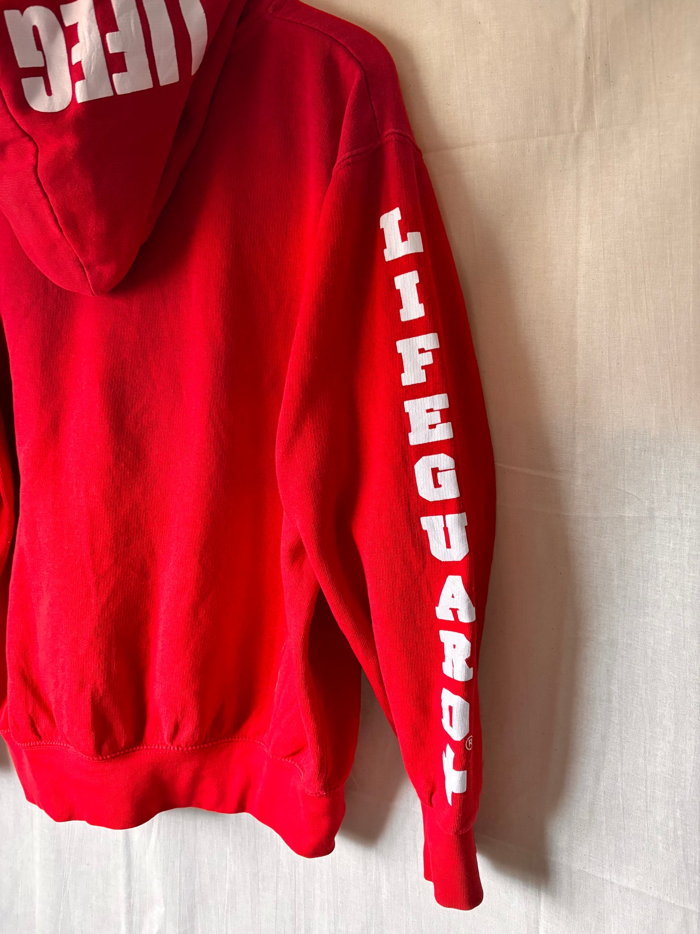 Red 'Lifeguard' Outer Banks Hoodie