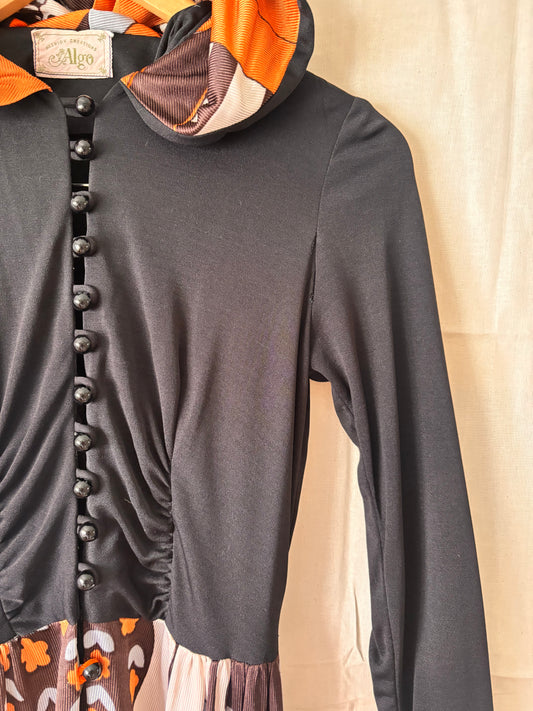 Vintage 1970s Hooded Duster Robe