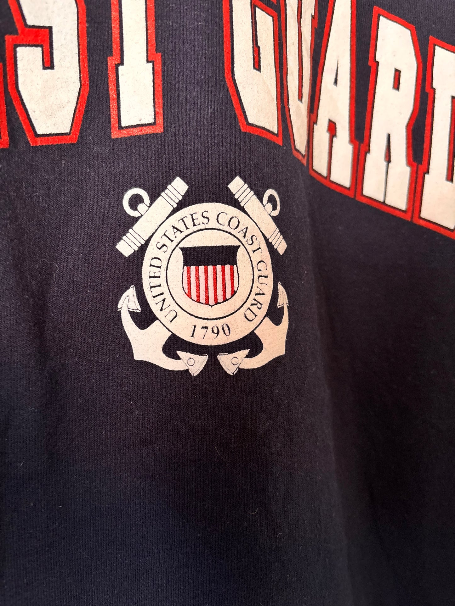 Vintage Navy Blue Coastguard Sweatshirt