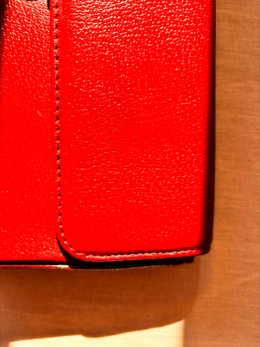 Vintage Red Leather Clutch by Paolo Design | Spanish Designer - I'd Wear That