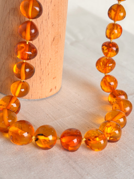 Vintage 1985 Baltic Amber 70cm Necklace