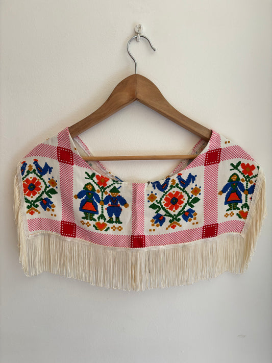 Back view of Picnic Folk Fringed Western Style Collar - I'd Wear That