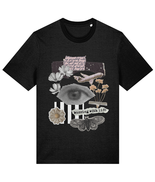 Buzzing With Life Collage T-Shirt - I'd Wear That