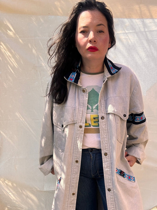 David James Western Oversized Denim Duster - I'd Wear That