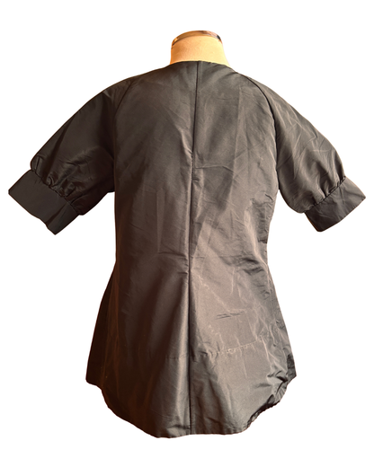 Bruuns Bazaar Black Pleated Peplum Blouse – Size 38