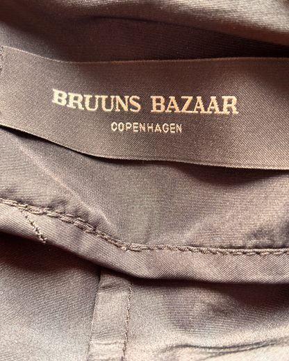 Bruuns Bazaar Black Pleated Peplum Blouse – Size 38