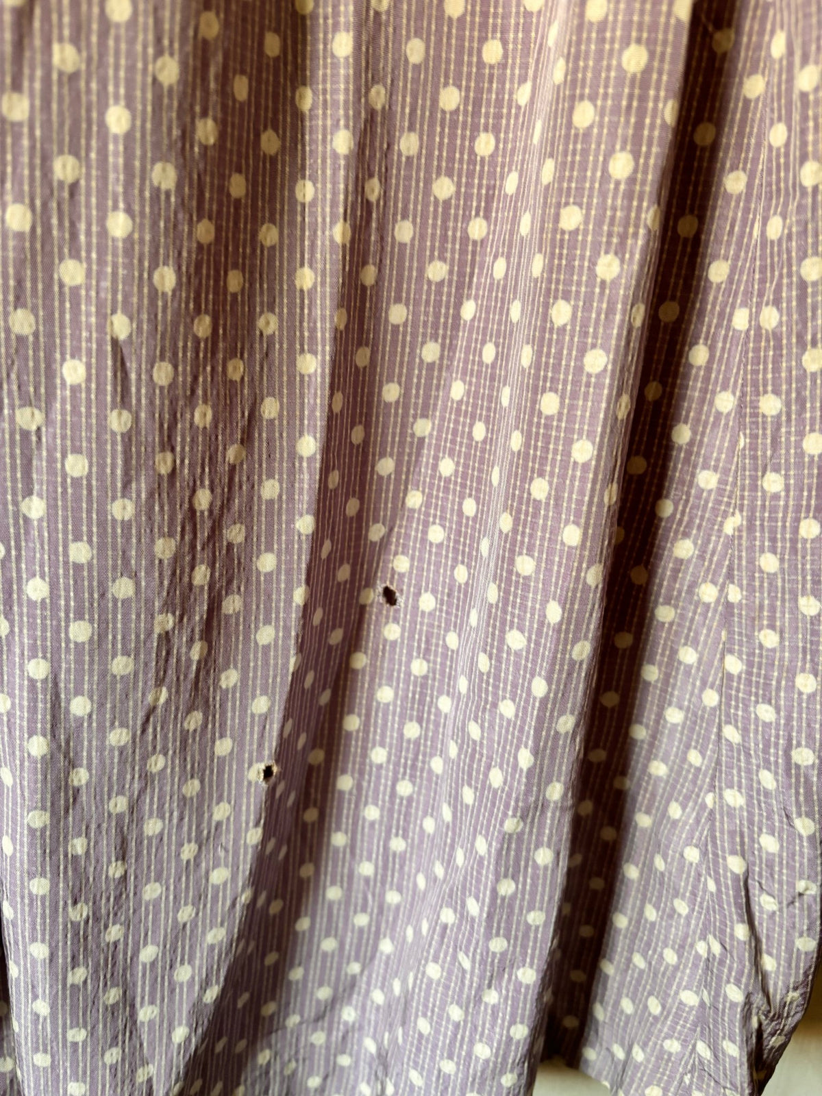 1940s Handmade Purple Polka Dot Two Piece Set – Rare 21” Waist - I'd Wear That