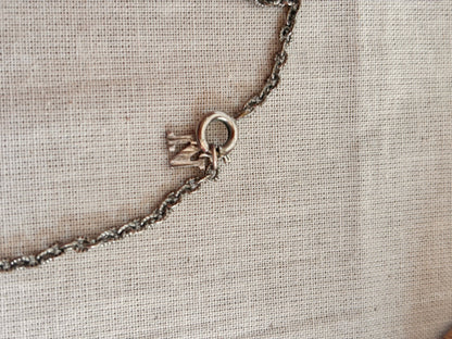 1970s Edelweiss Silver Filigree Pendant Necklace - I'd Wear That