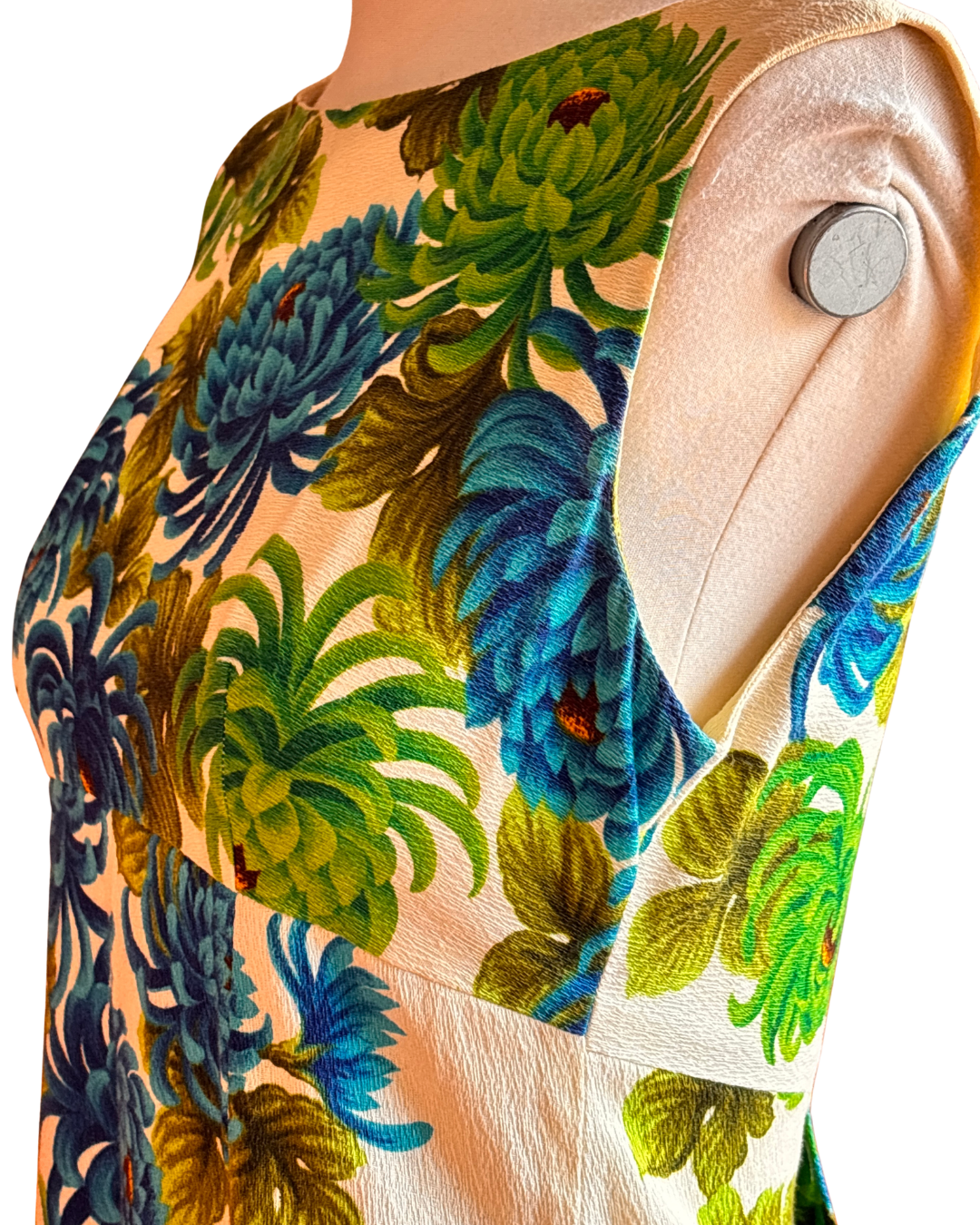 Vintage 1970s Ui-Maikai Hawaiian Floral Cotton Maxi Dress