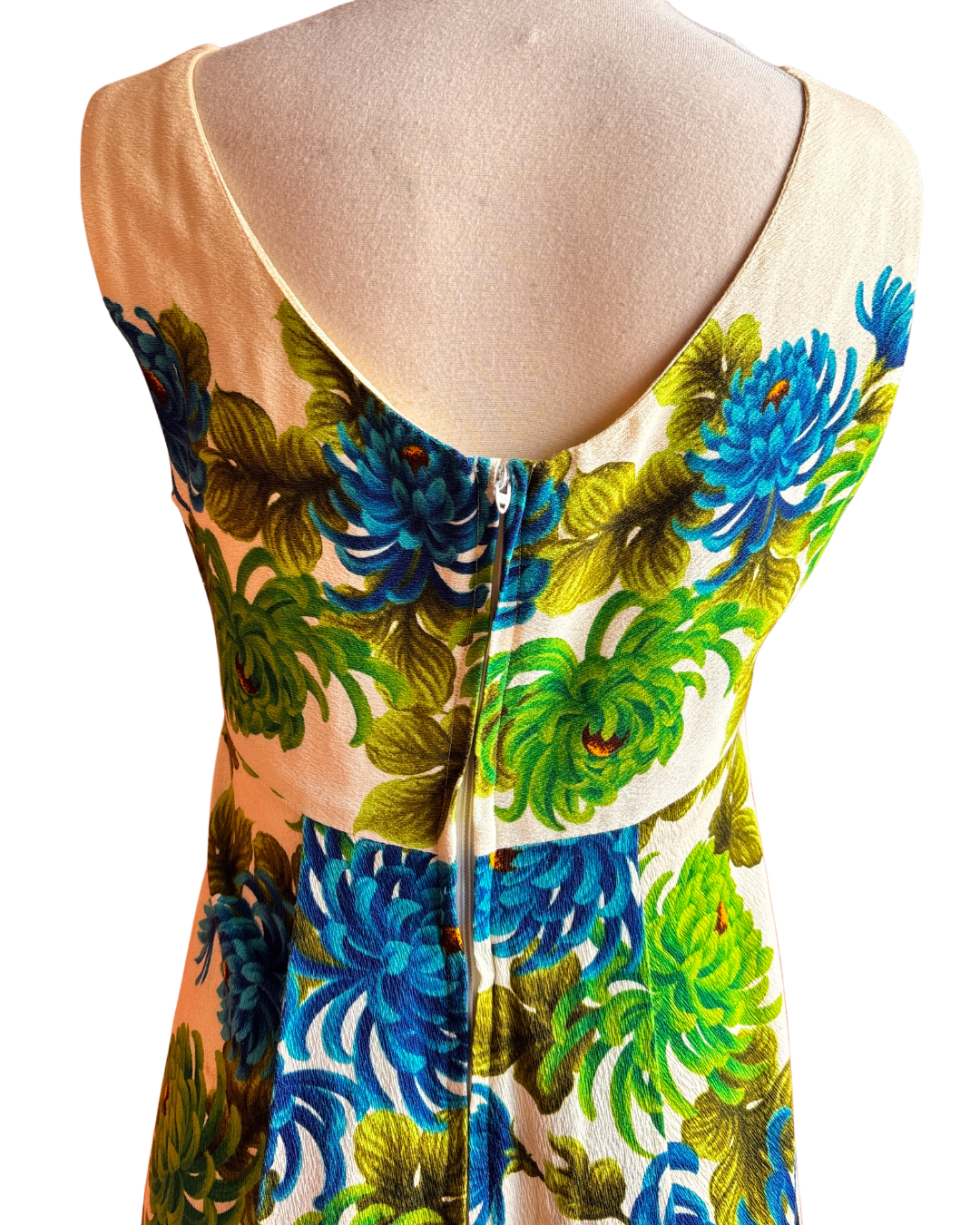 Vintage 1970s Ui-Maikai Hawaiian Floral Cotton Maxi Dress