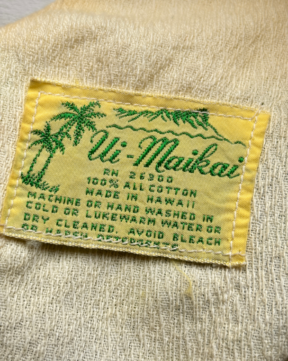Vintage 1970s Ui-Maikai Hawaiian Floral Cotton Maxi Dress