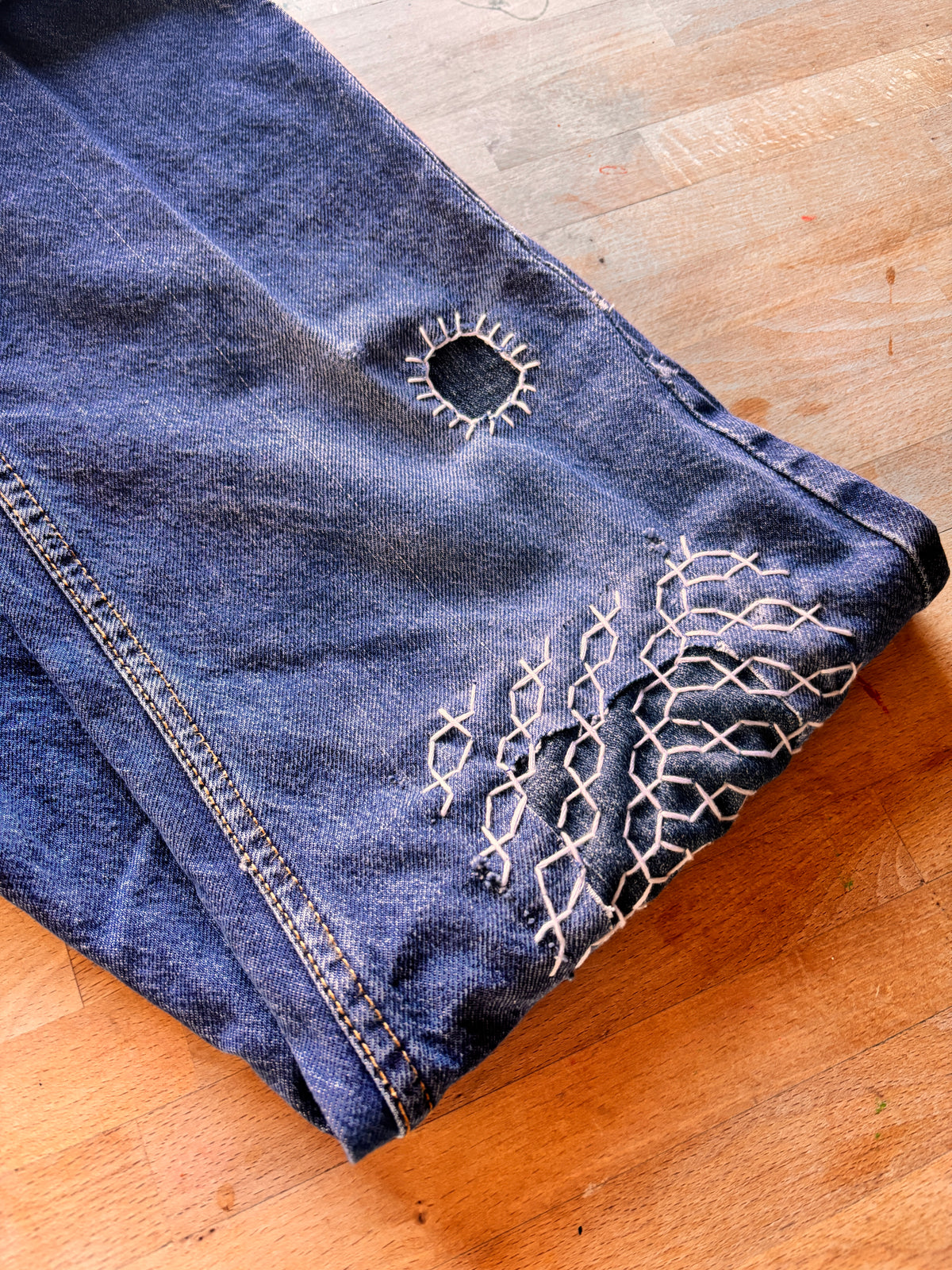 Dickies Sashiko Mended Jeans | One-of-a-Kind Reworked Denim