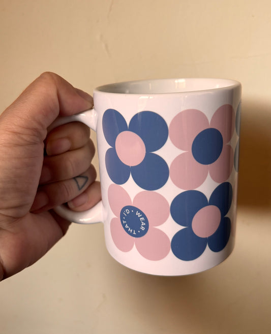 11oz Mug | Blue & Pink Flower Pop