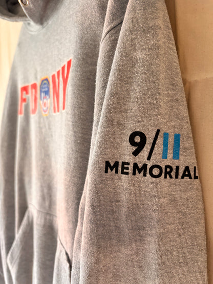 Vintage FDNY Hoodie – New York City Fire Department Grey Pullover
