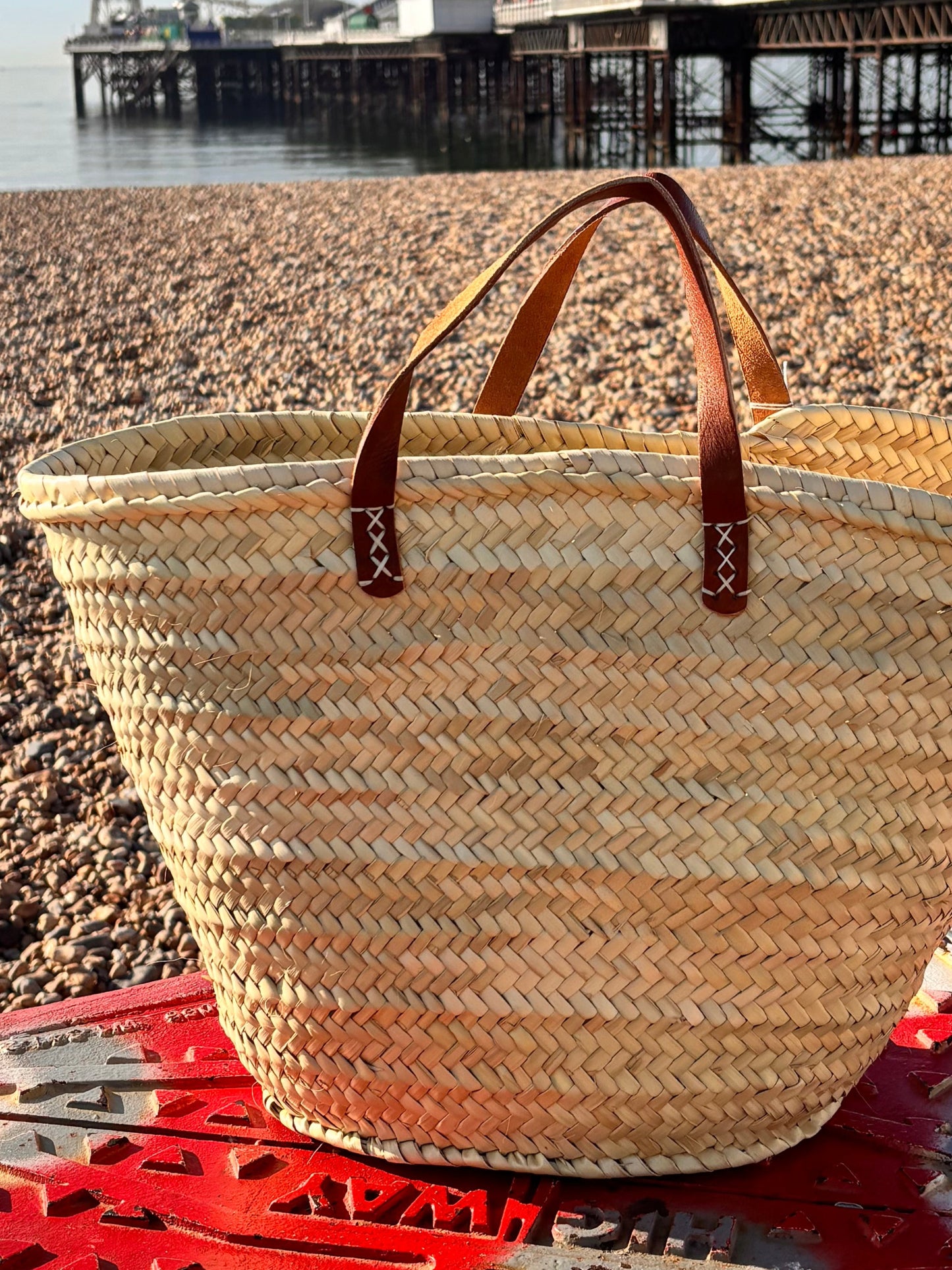 The Boho Bag – Handwoven Palm Leaf Basket