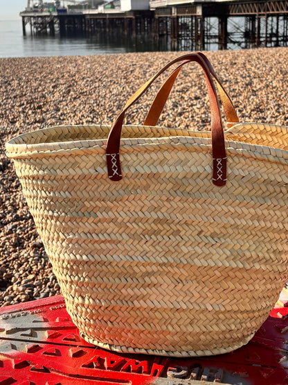 The Boho Bag – Handwoven Palm Leaf Basket