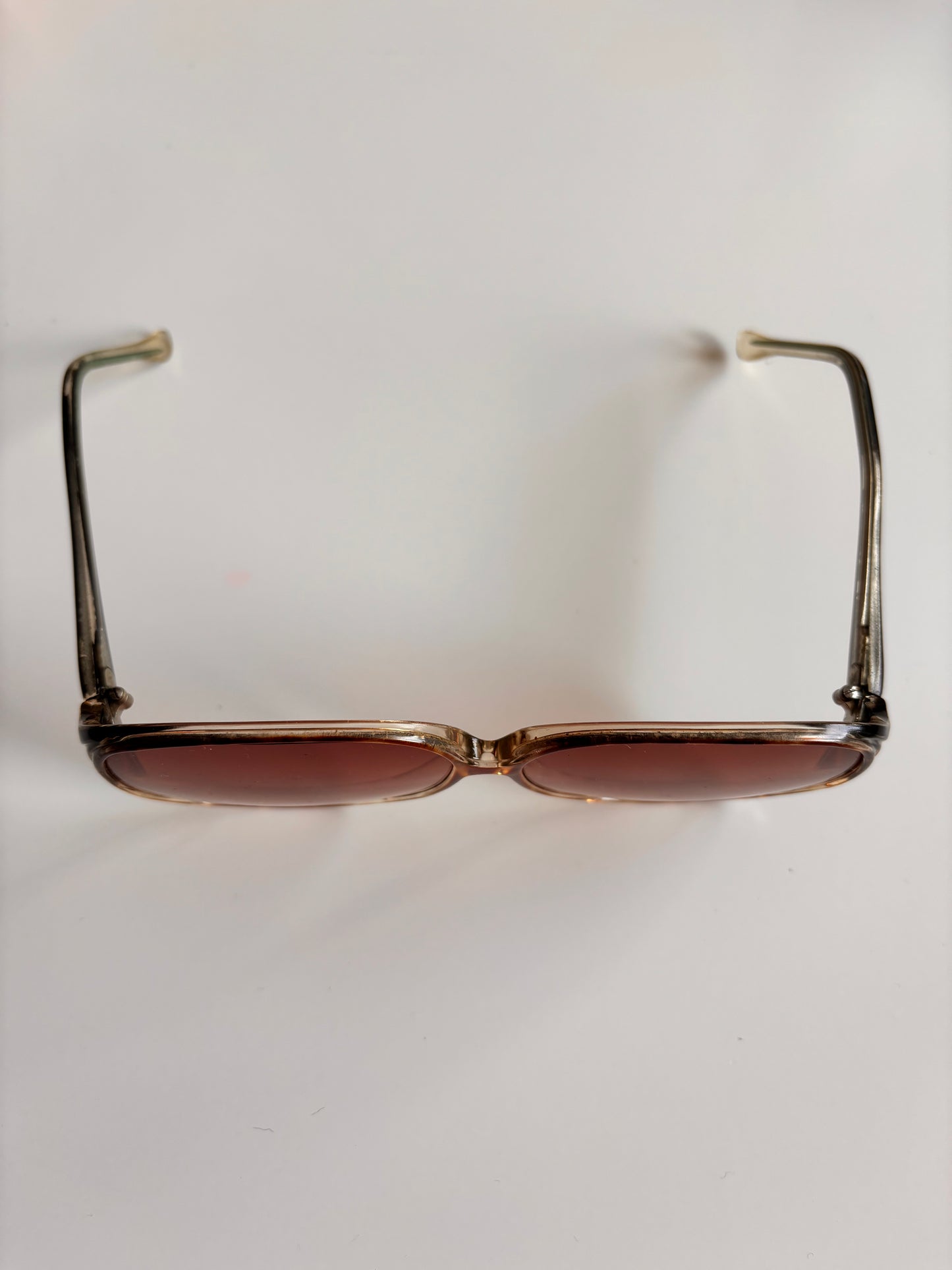 Vintage 1970s Oversized Tortoiseshell Sunglasses with Original Case