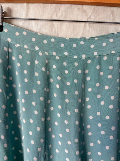 1940s Powder Blue Polka Dot Two Piece Set – 24” Waist