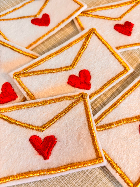 Love Letter Iron-On Embroidery Patch