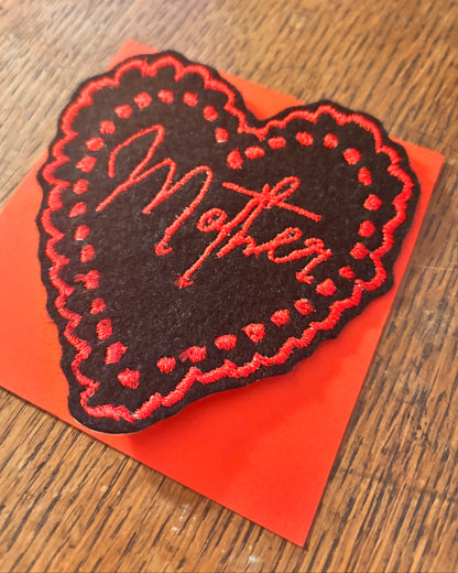 Limited Edition Embroidered Heart Patch – Mother’s Day Special - I'd Wear That