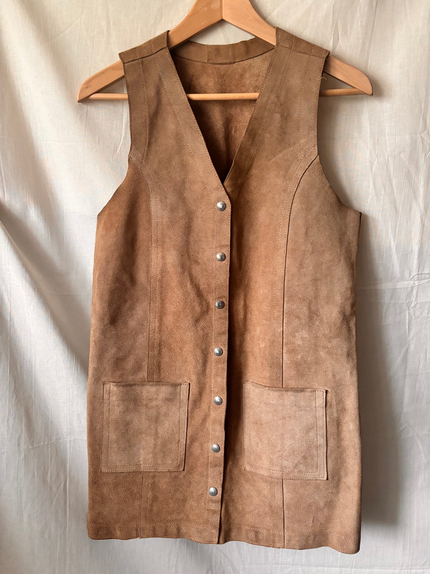 Vintage 1970s Suede Waistcoat – Morel London