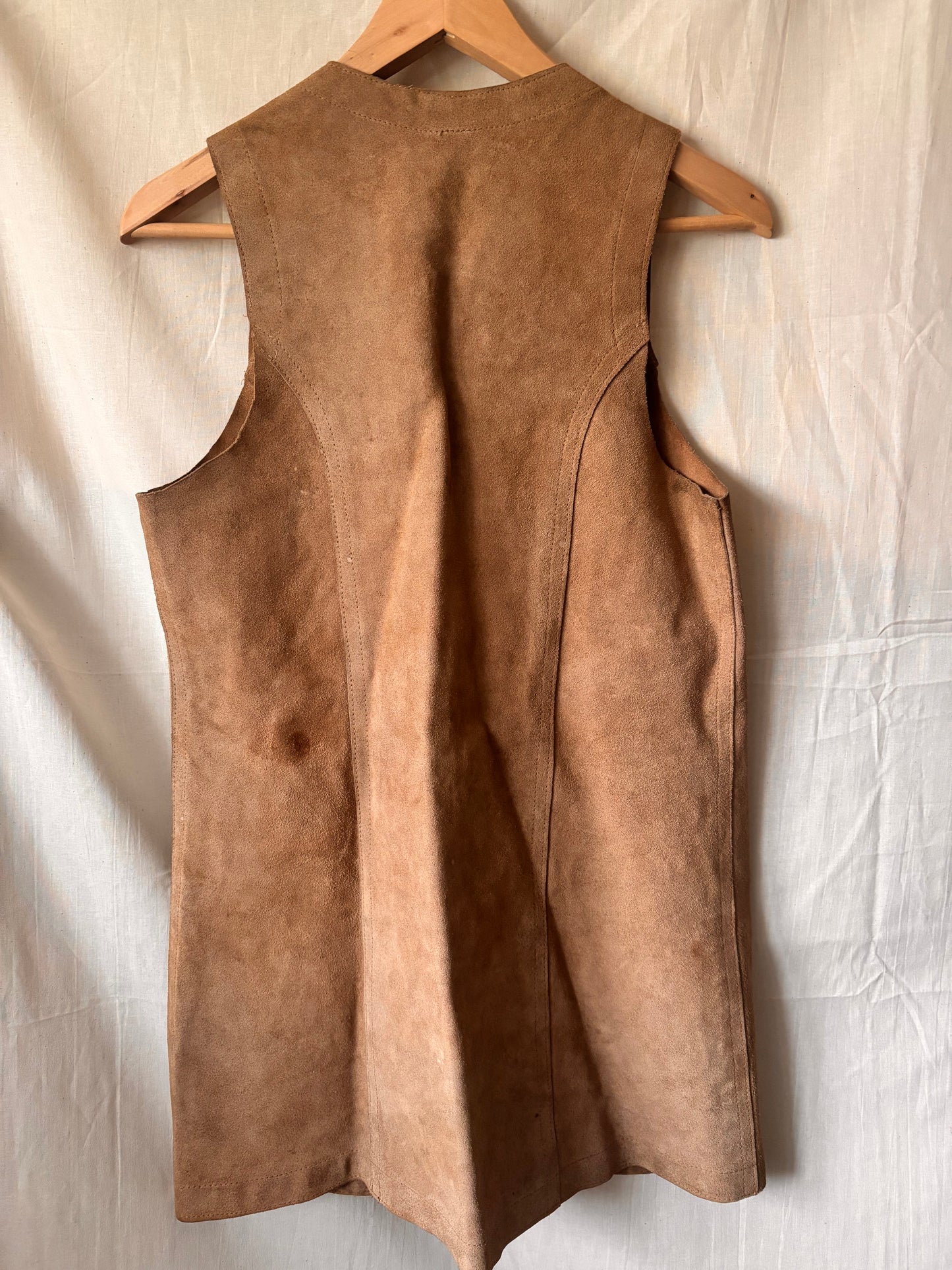 Vintage 1970s Suede Waistcoat – Morel London