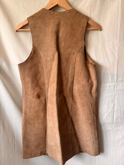 Vintage 1970s Suede Waistcoat – Morel London