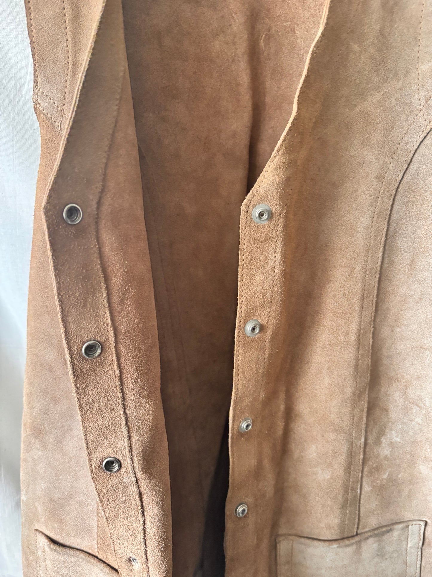 Vintage 1970s Suede Waistcoat – Morel London
