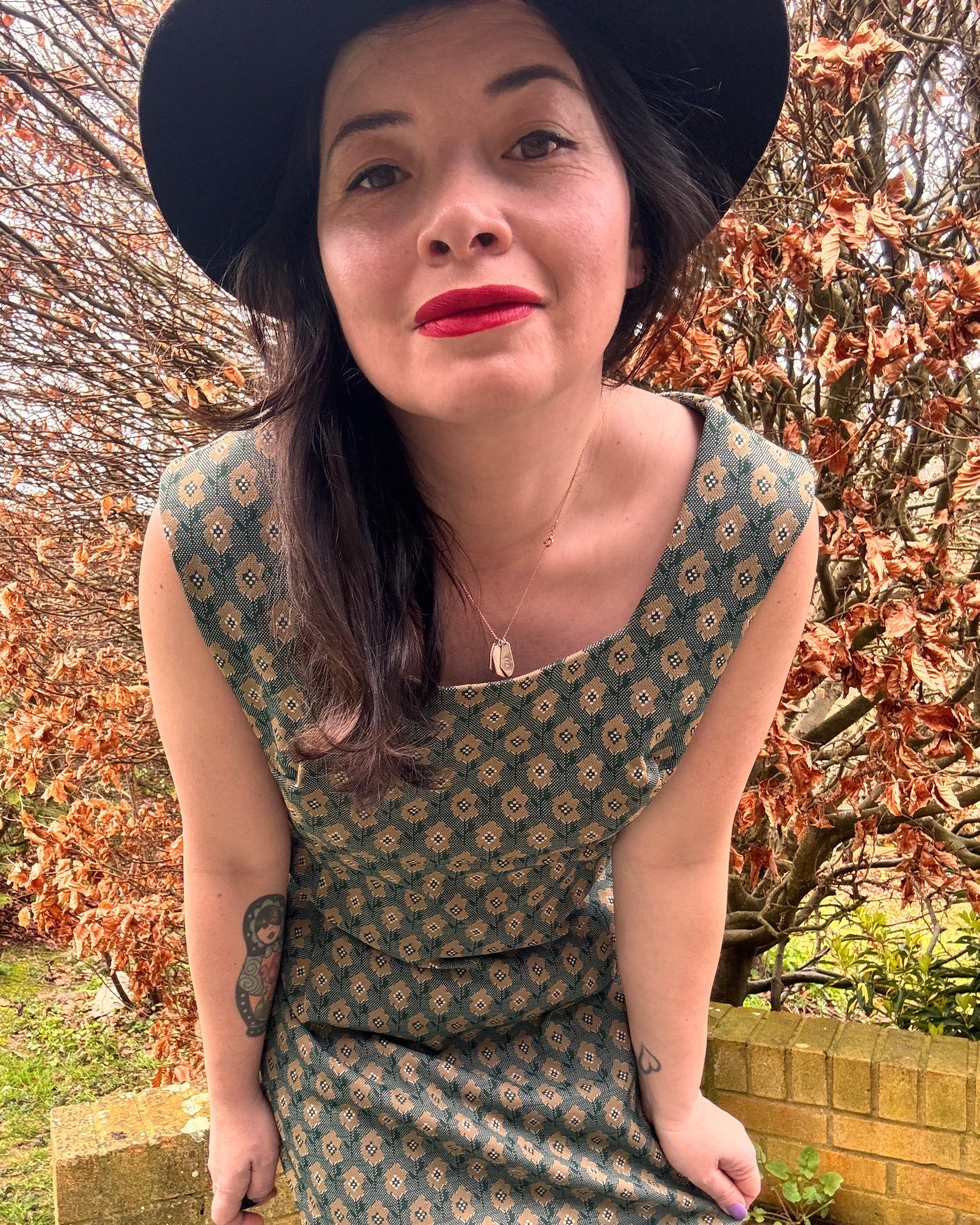 I'd Wear That, Vintage 1970s Handmade Green Maxi Dress