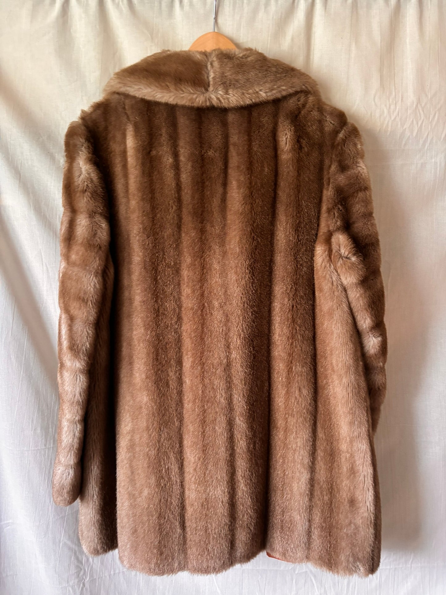 Vintage Astraka Faux Fur Coat – Brown Mid Length