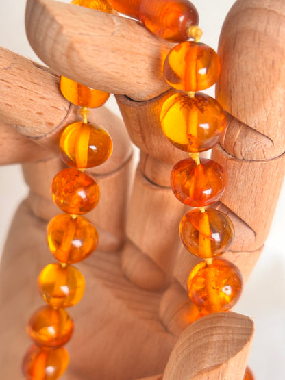 Vintage 1985 Baltic Amber 70cm Necklace