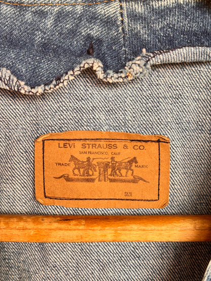 Vintage Levi’s Orange Tab Denim Waistcoat Vest – 70s/80s Light Wash