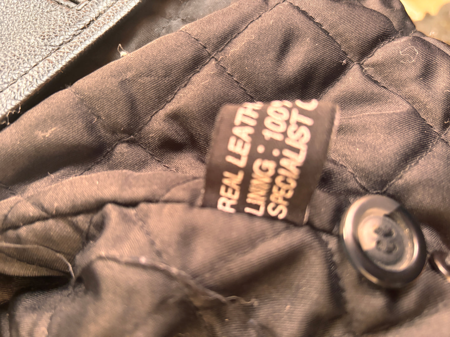 Vintage Black Leather Coat by Matinee – Minimal 90s Leather Jacket