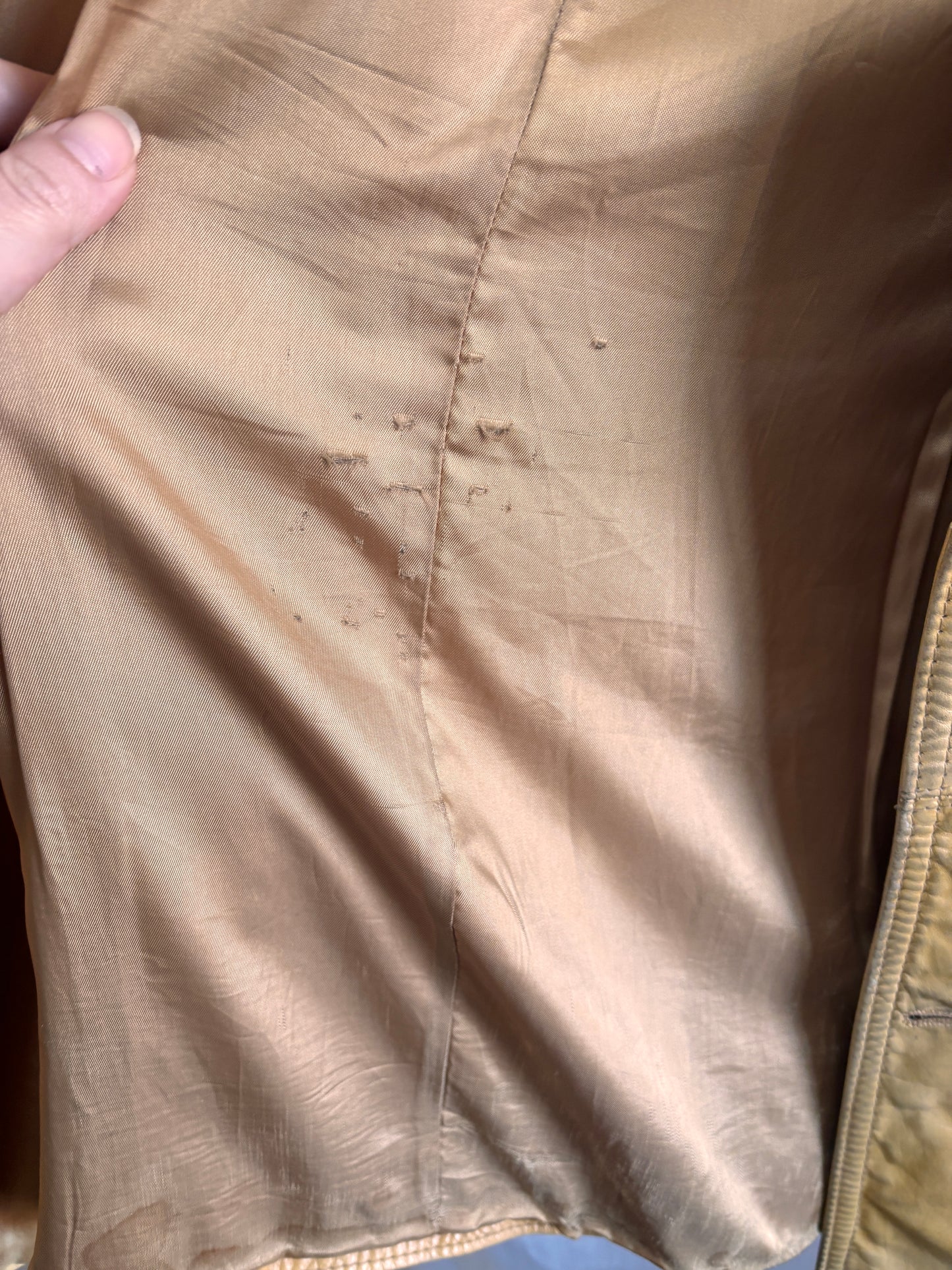 Vintage 1970s Pioneer Wear Tan Leather Jacket