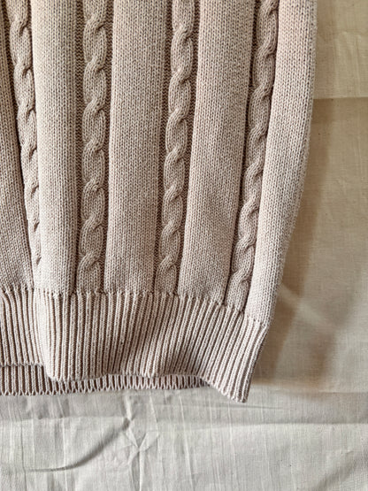 Ralph Lauren Cable Knit Cotton Sweater Vest
