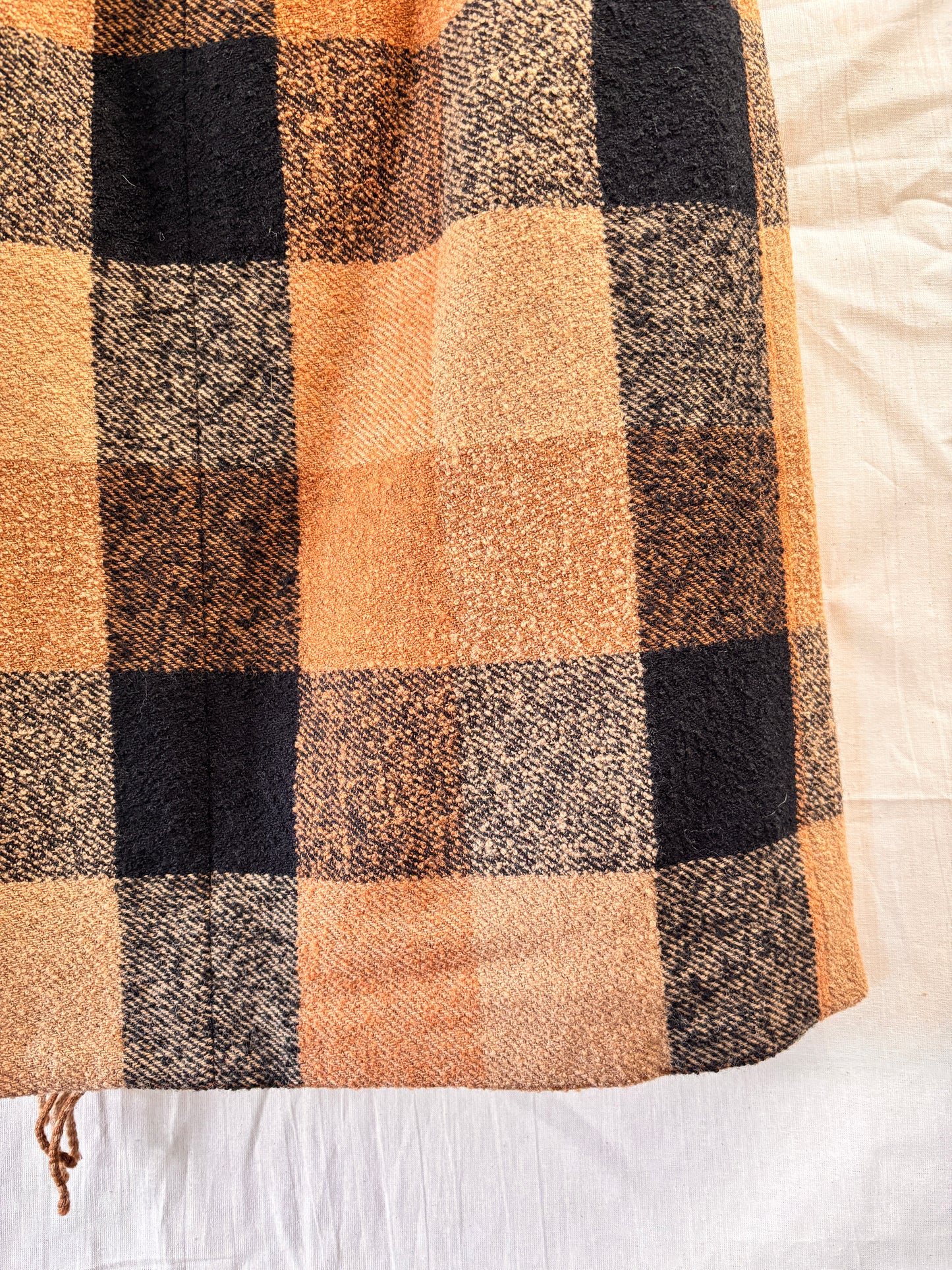 Mulberry England Heritage Wool Check Wrap Skirt