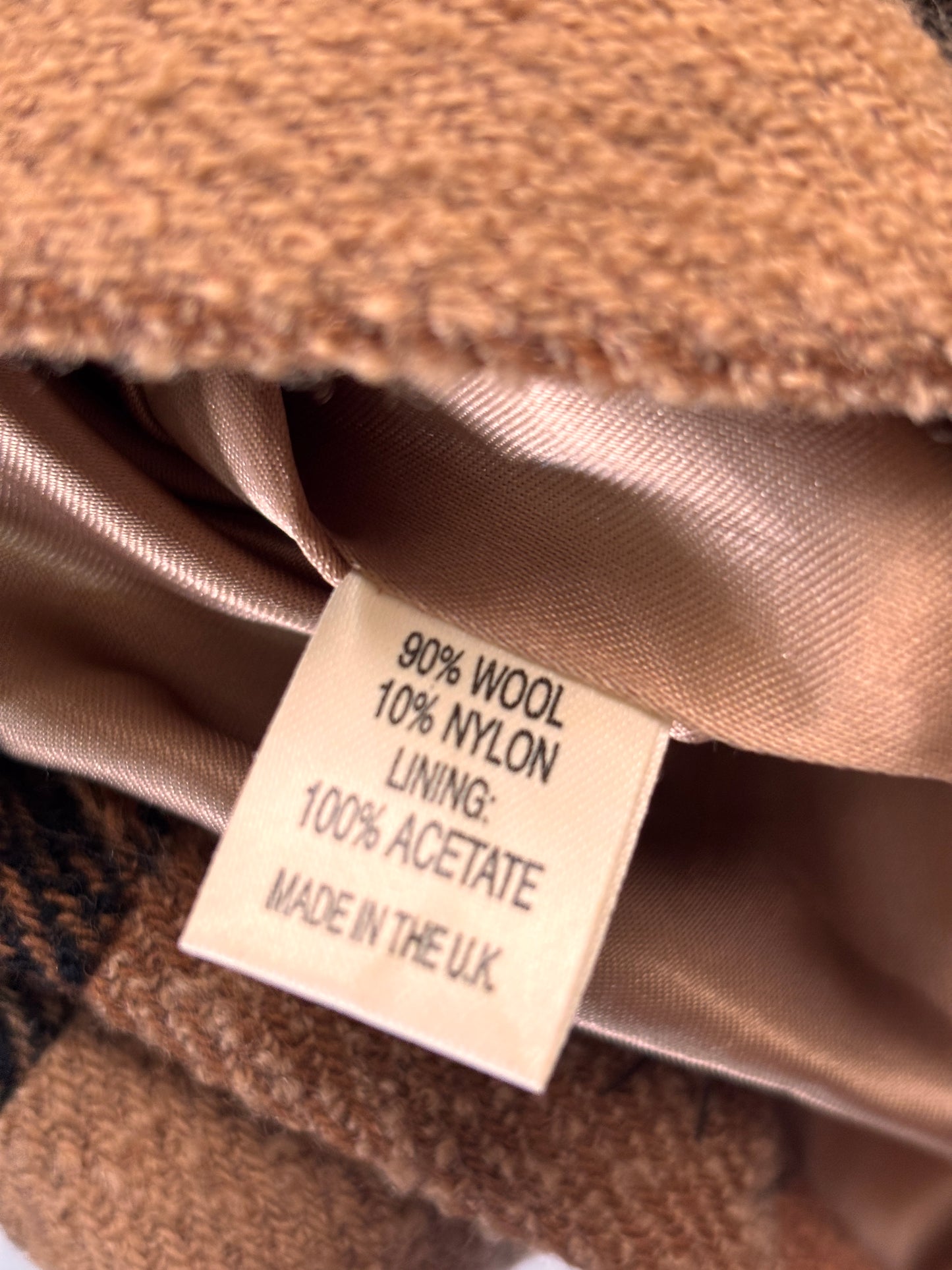Mulberry England Heritage Wool Check Wrap Skirt