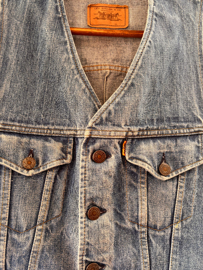 Vintage Levi’s Orange Tab Denim Waistcoat Vest – 70s/80s Light Wash
