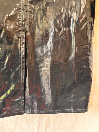 1960s Mary Quant Black PVC Vinyl Raincoat | Mod Vintage Coat