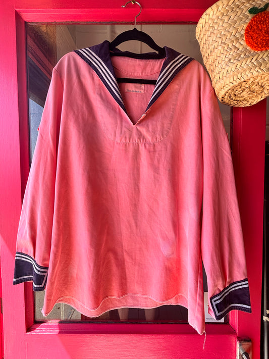 Vintage Pink Sailor Middy Blouse