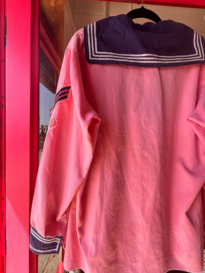 Vintage Pink Sailor Middy Blouse