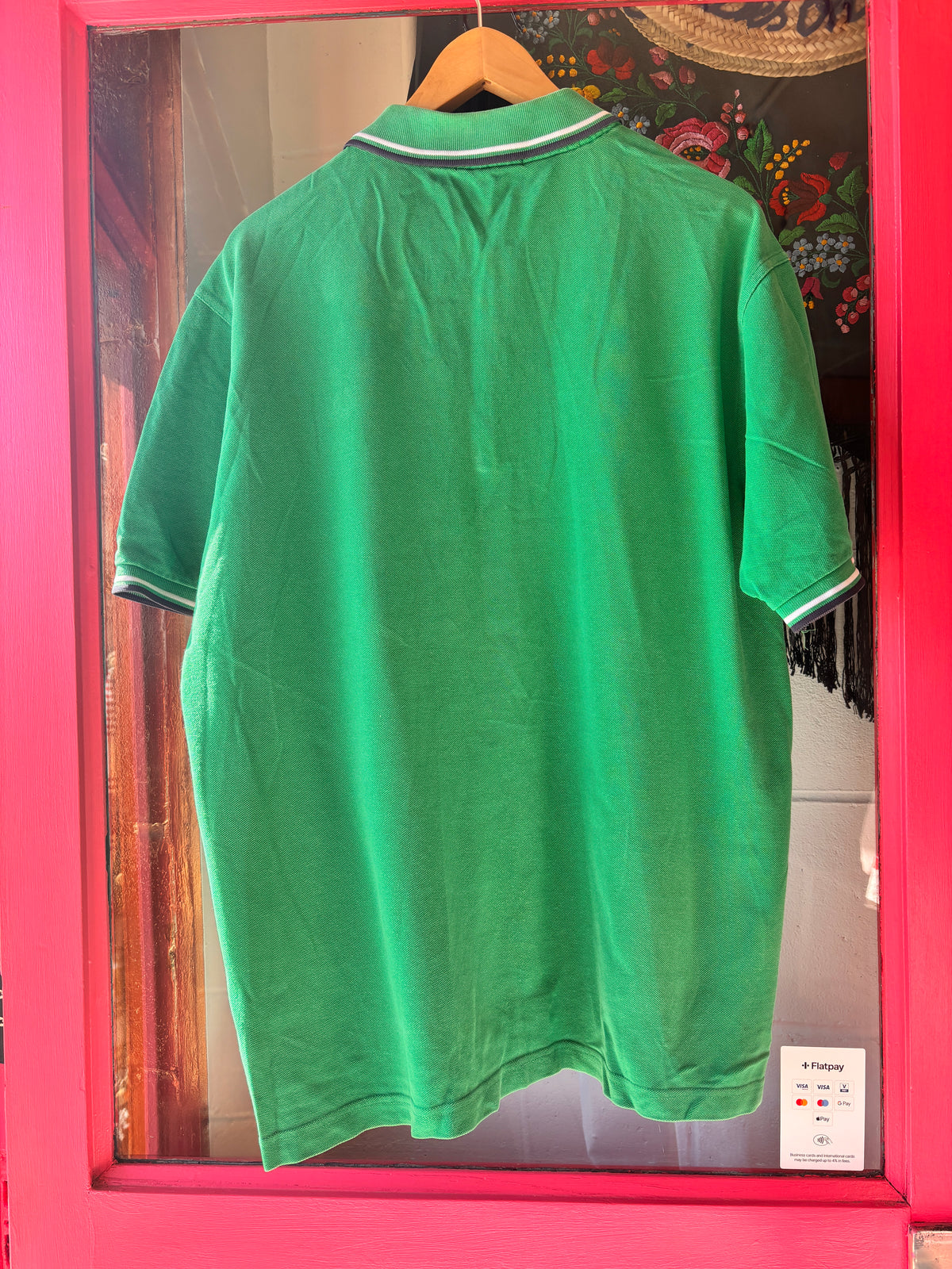 Y2K Fred Perry Green Twin-Tipped Polo Shirt – XXL