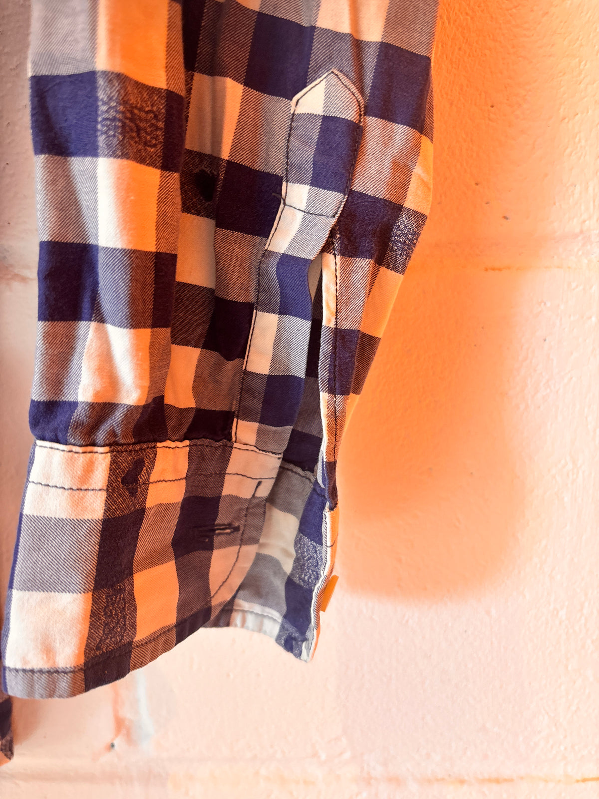 1990s Vintage Moschino Gingham Peace & Heart Shirt