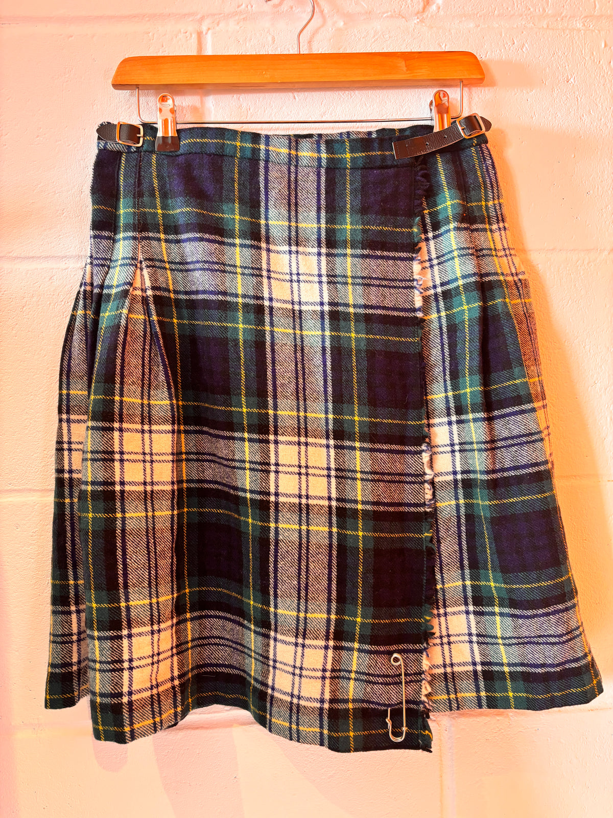 Vintage 1980s Laird-Portch of Scotland Wool Tartan Kilt