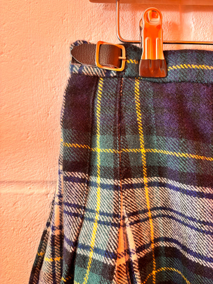 Vintage 1980s Laird-Portch of Scotland Wool Tartan Kilt