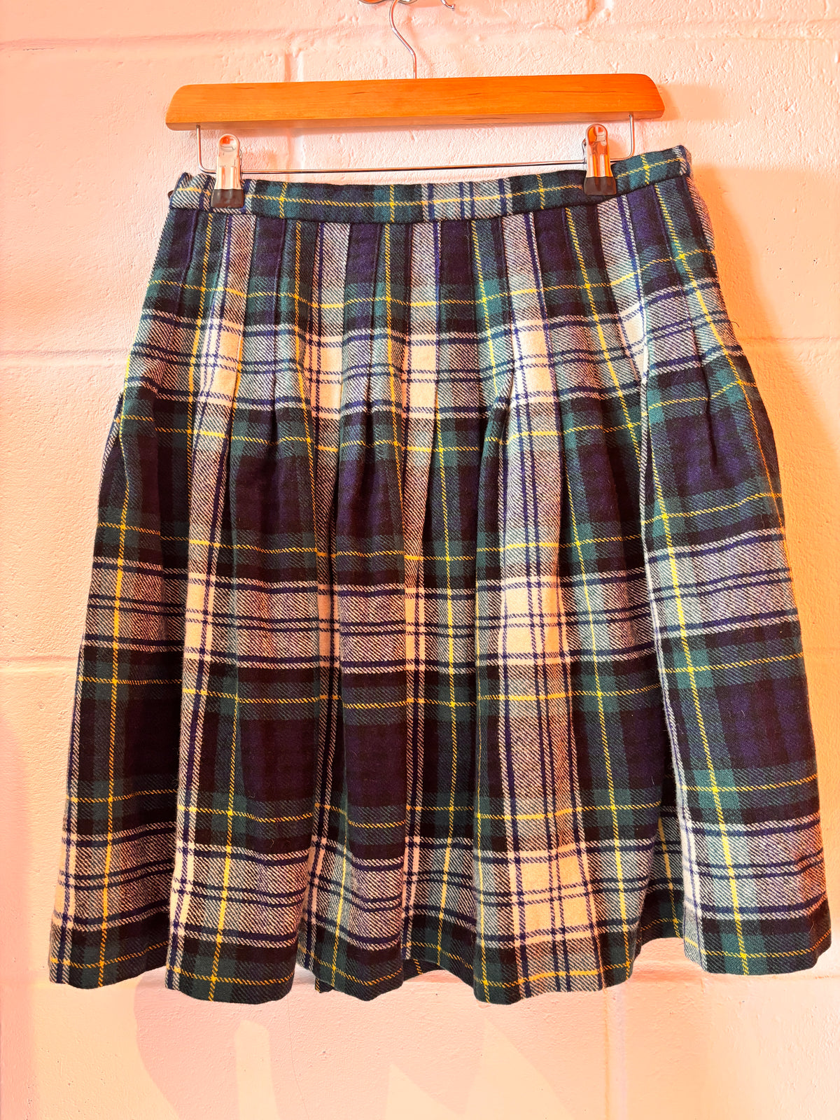 Vintage 1980s Laird-Portch of Scotland Wool Tartan Kilt