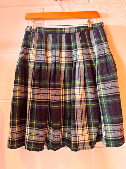 Vintage 1980s Laird-Portch of Scotland Wool Tartan Kilt
